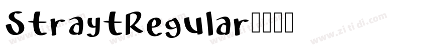 StraytRegular字体转换