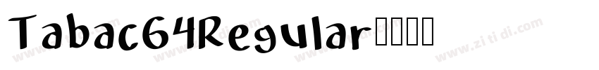 TabacG4Regular字体转换