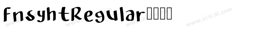 fnsyhtRegular字体转换