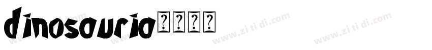 dinosauria字体转换