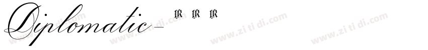 Diplomatic字体转换