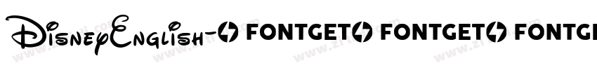 DisneyEnglish字体转换