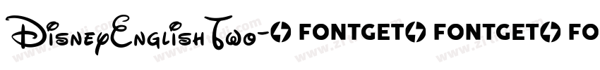 DisneyEnglishTwo字体转换