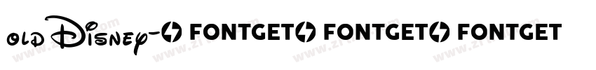 oldDisney字体转换