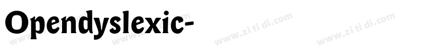 Opendyslexic字体转换