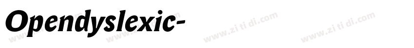 Opendyslexic字体转换