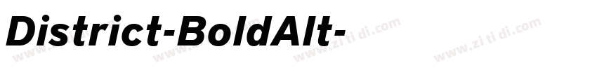 District-BoldAlt字体转换 District-BoldAlt字体转换
