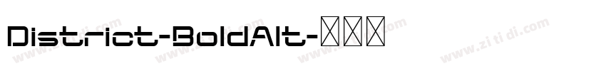 District-BoldAlt字体转换 District-BoldAlt字体转换