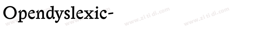 Opendyslexic字体转换