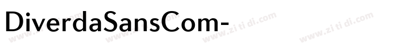 DiverdaSansCom字体转换