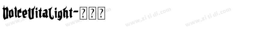 DolceVitaLight字体转换