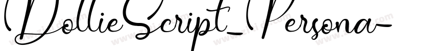 DollieScript_Persona字体转换