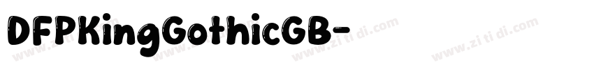 DFPKingGothicGB字体转换