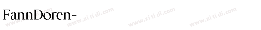 FannDoren字体转换