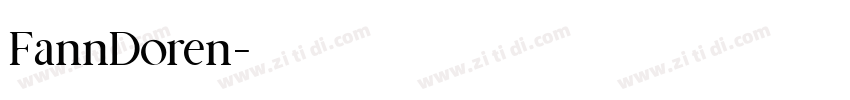 FannDoren字体转换