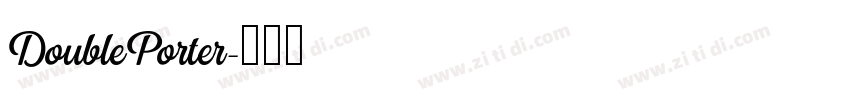 DoublePorter字体转换