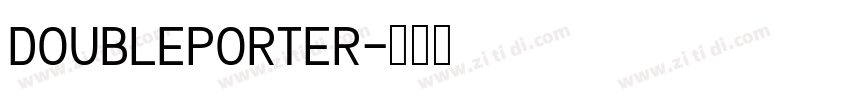DoublePorter字体转换