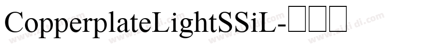 CopperplateLightSSiL字体转换
