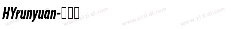 HYrunyuan字体转换