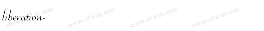 liberation字体转换
