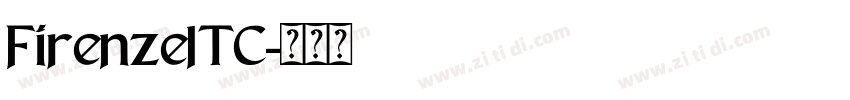 FirenzeITC字体转换