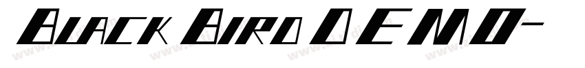 BlackBirdDEMO字体转换 BlackBirdDEMO字体转换