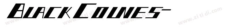 BlackColnes字体转换