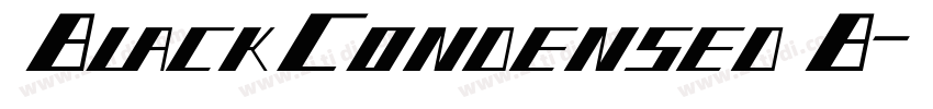 BlackCondensedB字体转换