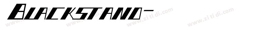 Blackstand字体转换