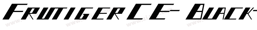 FrutigerCE-Black字体转换