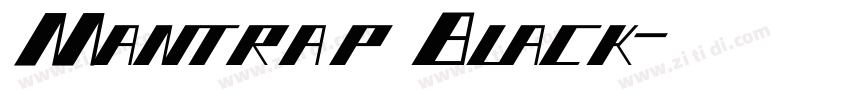 MantrapBlack字体转换