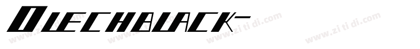 Olechblack字体转换