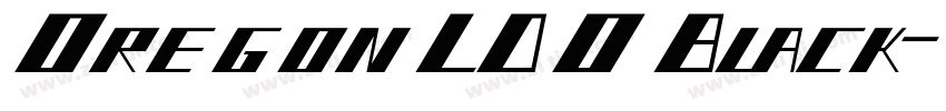 OregonLDOBlack字体转换