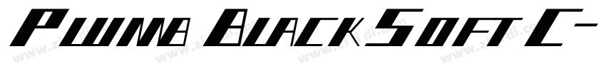 PlumbBlackSoftC字体转换