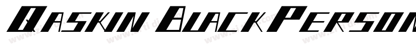 QaskinBlackPersonalU字体转换 QaskinBlackPersonalU字体转换