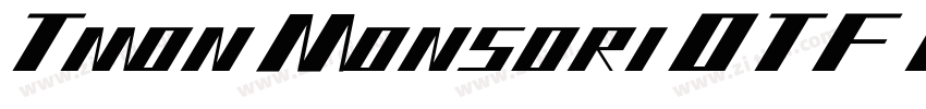 TmonMonsoriOTFBlack字体转换