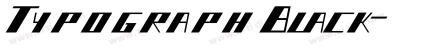 TypographBlack字体转换 TypographBlack字体转换