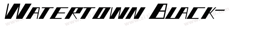 WatertownBlack字体转换