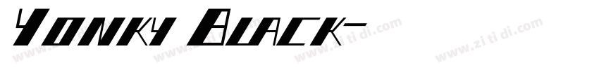 YonkyBlack字体转换