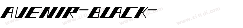 avenir-black字体转换