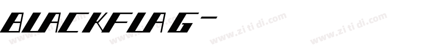 blackflag字体转换