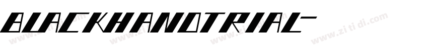 blackhandtrial字体转换