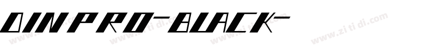 dinpro-black字体转换