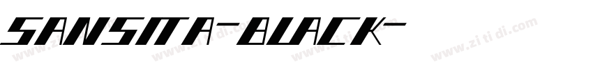 sansita-black字体转换