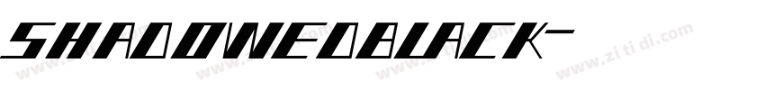 shadowedblack字体转换