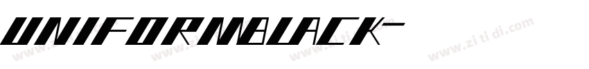 uniformblack字体转换