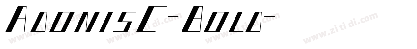 AdonisC-Bold字体转换