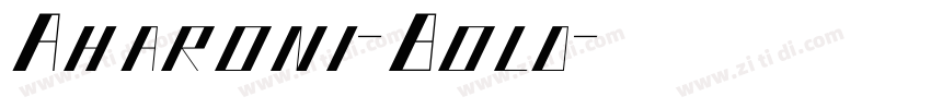 Aharoni-Bold字体转换