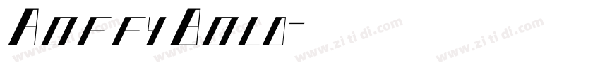 AoffyBold字体转换