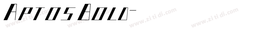 AptosBold字体转换